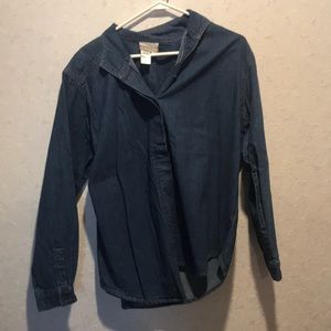 Coldwater Creek Denim Button Down Shirt